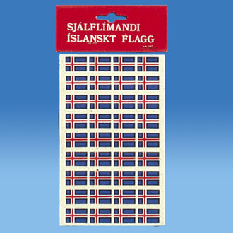 Iceland Pobra Flag Stickers